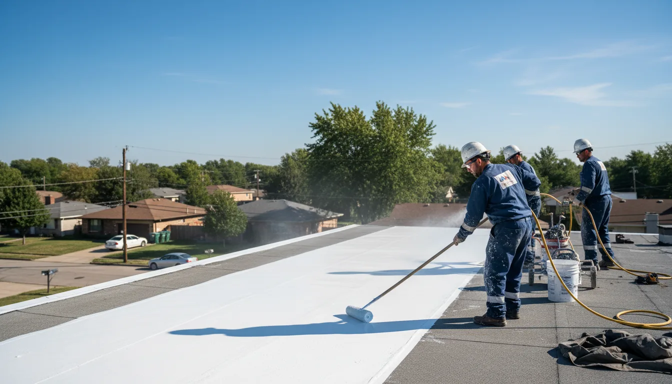 Commercial roof coating in Shattuck, OK near me